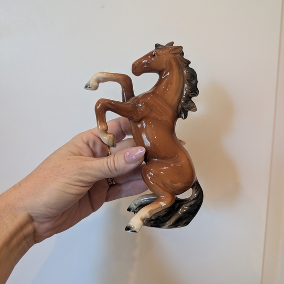 Brown Ceramic Horse Figurine - Picture 5 of 8